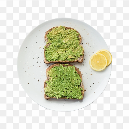 free avocado toast png image